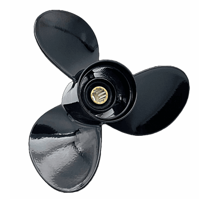 CAPTAIN 4 Blade Propeller Fit Evinrude/Johnson Outboard Engine 15hp 20 25hp 30hp 35hp 14 Tooth Spline Steel Stainless